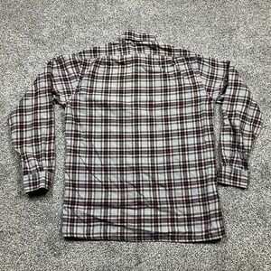 VINTAGE‎ Lochlana Hathaway Shirt Mens Medium Wool Blend Plaid Flannel Button Up
